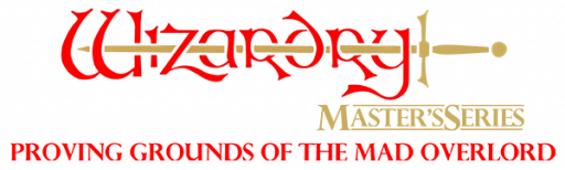 Wizardry - Proving Grounds of the Mad Overlord (USA) logo